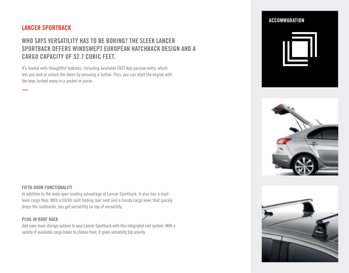 2014 Mitsubishi Full Line Brochure Page 11